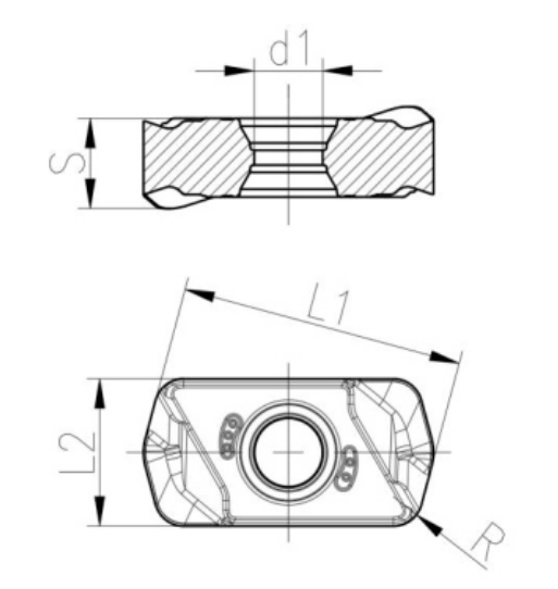 Tungsten Carbide Milling Insert in Blank